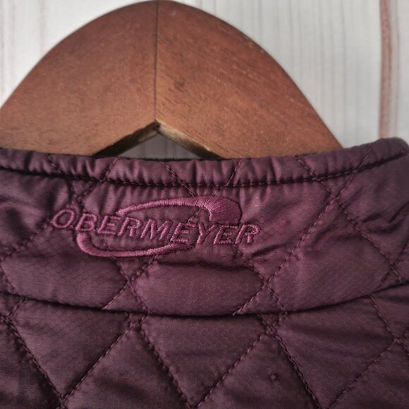 Obermeyer Women’s Quilted Zip-up Jacket, Sz 6, Burgundy, Cozy, Warm Fall Coat - Picture 5 of 9